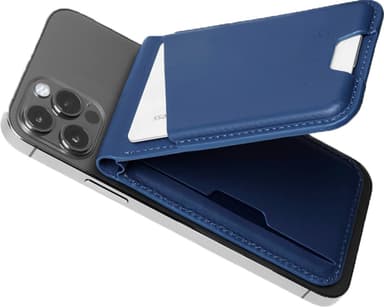 Mujjo MagSafe iPhone kortholder for mobil (blå)