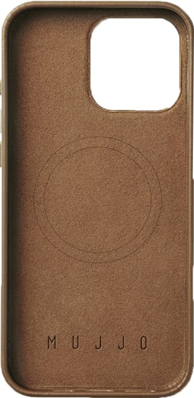 Mujjo iPhone 16 Pro Max mobildeksel (lys brun)