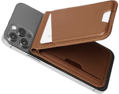 Mujjo MagSafe iPhone kortholder for mobil (Tan)