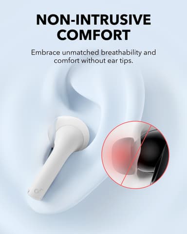 Soundcore K20i helt trådløse in-ear hodetelefoner (hvit)