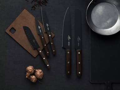 Sabatier Phenix Knife set 5 parts Black/Wood