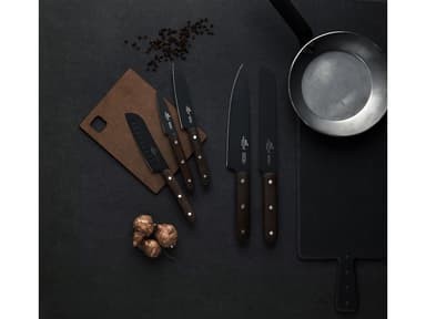 Sabatier Phenix Knife set 5 parts Black/Wood