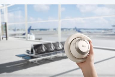 Soundcore Space One Pro trådløse around-ear hodetelefoner (hvit)