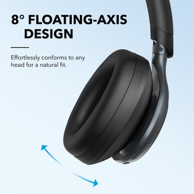 Soundcore Space One trådløse around-ear hodetelefoner (sort)