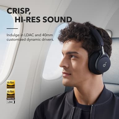Soundcore Space One trådløse around-ear hodetelefoner (sort)
