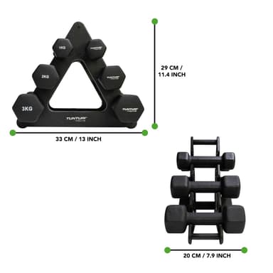 Tunturi Neopren Manualsett - 3 sett