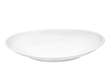 Pillivuyt Plissé Plate oval x 29,5 x 25,5 cm White