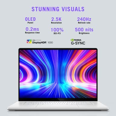 Asus ROG Zephyrus G16 GU605CR U9-285H/32/1024/5070Ti/OLED 16" bærbar PC (hvit)