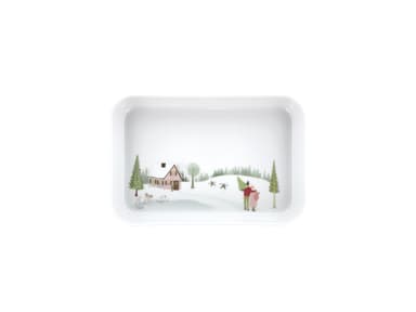 Pillivuyt Vinter Plissé Dish rectangular 18 x 12 cm