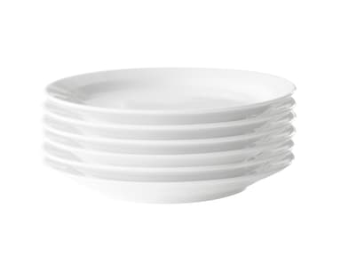 Pillivuyt Michelle Plate flat Dia 19 cm 6 pcs White