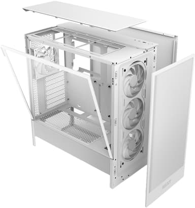 NZXT H5 Flow RGB 2024 PC kabinett (hvit)