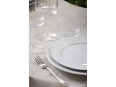 Pillivuyt Plissé plate flat Dia 24 cm White
