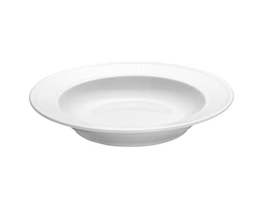 Pillivuyt Plissé plate deep Dia 22 cm White
