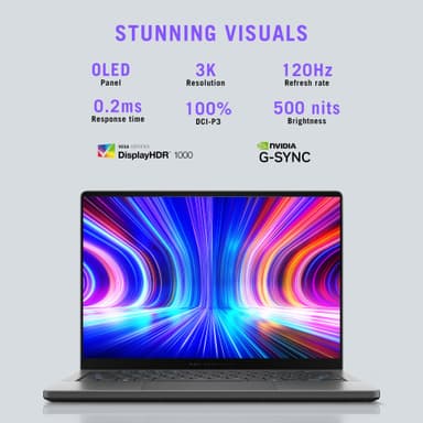 Asus ROG Zephyrus G14 GA403WR R9 AI-370HX/32/1024/5070Ti/OLED 14" bærbar PC