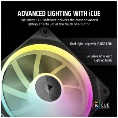 Corsair iCUE LINK LX120 RGB 120mm PWM vifte startsett (3-pakning)