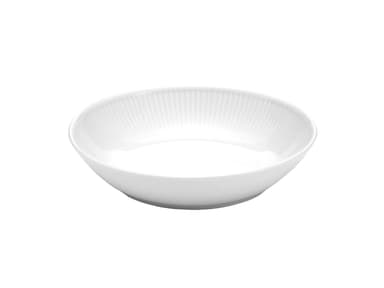 Pillivuyt Plissé Plate deep Dia 20 cm White