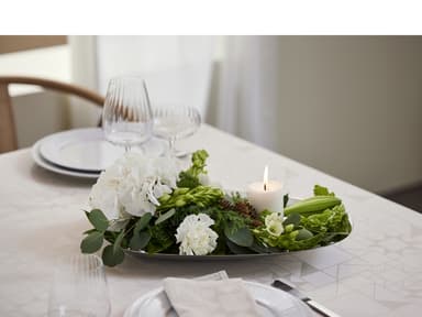 Pillivuyt Plissé plate flat Dia 24 cm White