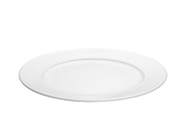 Pillivuyt Plissé plate flat Dia 24 cm White