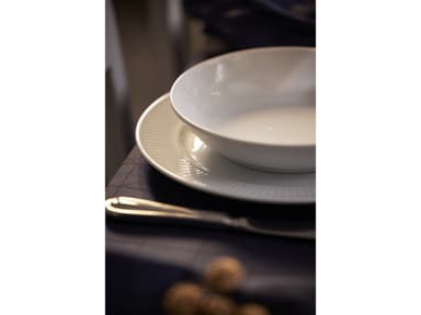 Pillivuyt Plissé Plate deep Dia 20 cm White