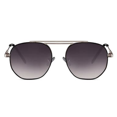 Aviator Solbriller - Gull med sort linse