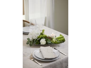 Pillivuyt Plissé plate flat Dia 24 cm White
