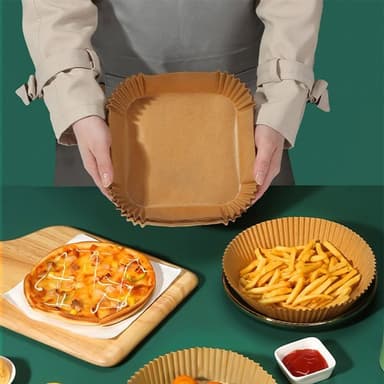 Bakebrettpapir for Airfryer 16x4,5cm - 100-pakning - Liten