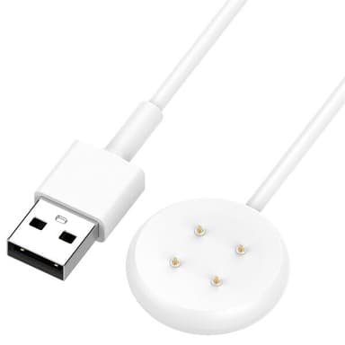 Lader til Google Pixel Watch 2 - USB 1m - Hvit