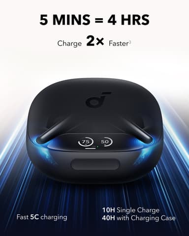 Soundcore Liberty 4 Pro helt trådløse in-ear hodetelefoner (sort)