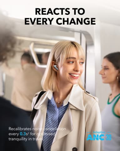 Soundcore Liberty 4 Pro helt trådløse in-ear hodetelefoner (hvit)