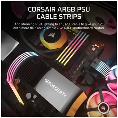 Corsair ARGB PSU kabelstrips (2 stk.)