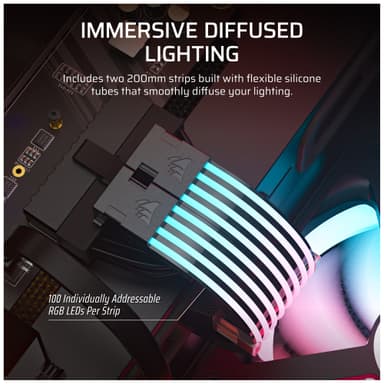Corsair ARGB PSU kabelstrips (2 stk.)