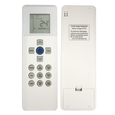 Fjernkontroll RG67N BGEF for Carrier Air Conditioning