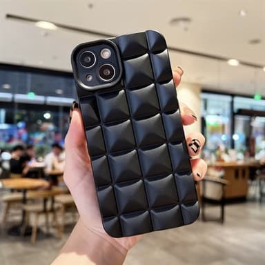 Puffy mobiltelefonveske for iPhone 13 Pro Max - Svart