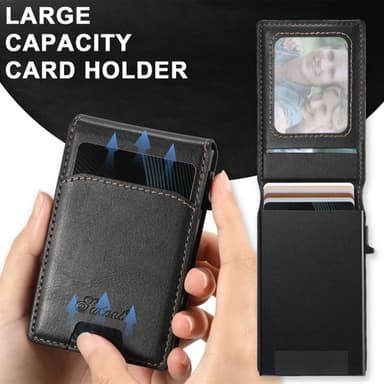 Kunstlærveske med magnet og kortholder for Samsung Galaxy S23 - Svart