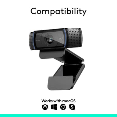 Logitech C920 HD Pro webkamera videosamtaler i 1080p