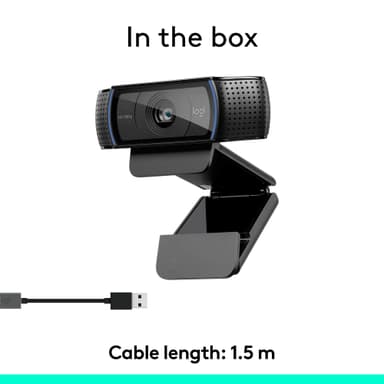 Logitech C920 HD Pro webkamera videosamtaler i 1080p