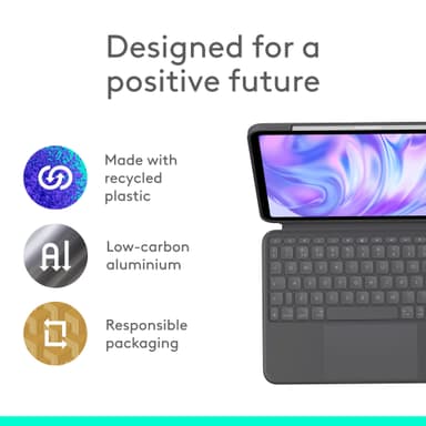 Logitech Combo Touch tastaturdeksel for iPad Pro 11 (M4) (grafitt)