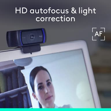 Logitech C920 HD Pro webkamera videosamtaler i 1080p