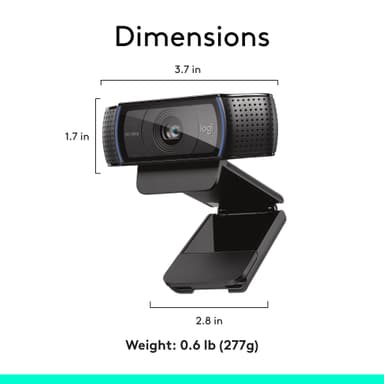 Logitech C920 HD Pro webkamera videosamtaler i 1080p