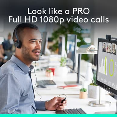Logitech C920 HD Pro webkamera videosamtaler i 1080p