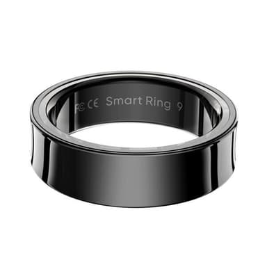 R09 Smart Ring med pulsmåling og flere treningsmoduser Størrelse 10 - Svart