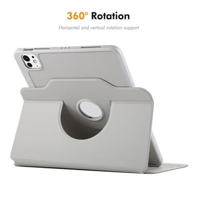 Kunstlærveske med stativ for iPad Pro 11 2022 / 2021 / 2020 - Grå