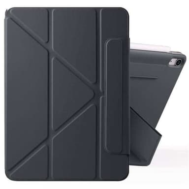 Kunstlærveske med stativ og magneter for iPad Air 11 2024 / Air 2022 10.9 - Svart