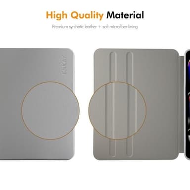 Kunstlærveske med stativ for iPad Pro 11 2022 / 2021 / 2020 - Grå