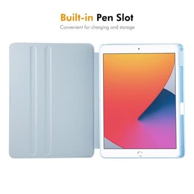 Kunstlærveske med stativ for iPad Air 10,5 / Pro 10,5 / 10,2 - Grå