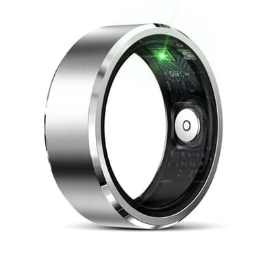 R5 Smart Ring med helseovervåking og treningsmoduser Størrelse 12 - Sølv