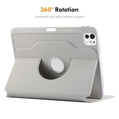 Kunstlærveske med stativ for iPad Pro 11 2022 / 2021 / 2020 - Grå