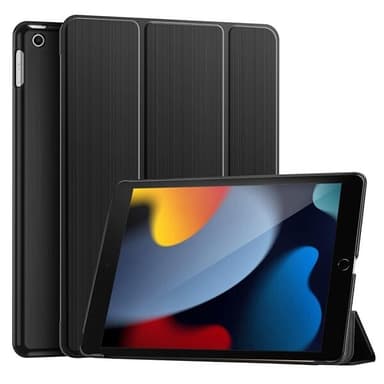 Trifold Deksel med stativ til iPad 10,2"" 2021 - Svart