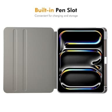 Kunstlærveske med stativ for iPad Pro 11 2022 / 2021 / 2020 - Grå
