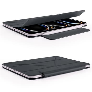 Kunstlærveske med stativ og magneter for iPad Pro 11 2022 / 2021 / 2020 - Svart